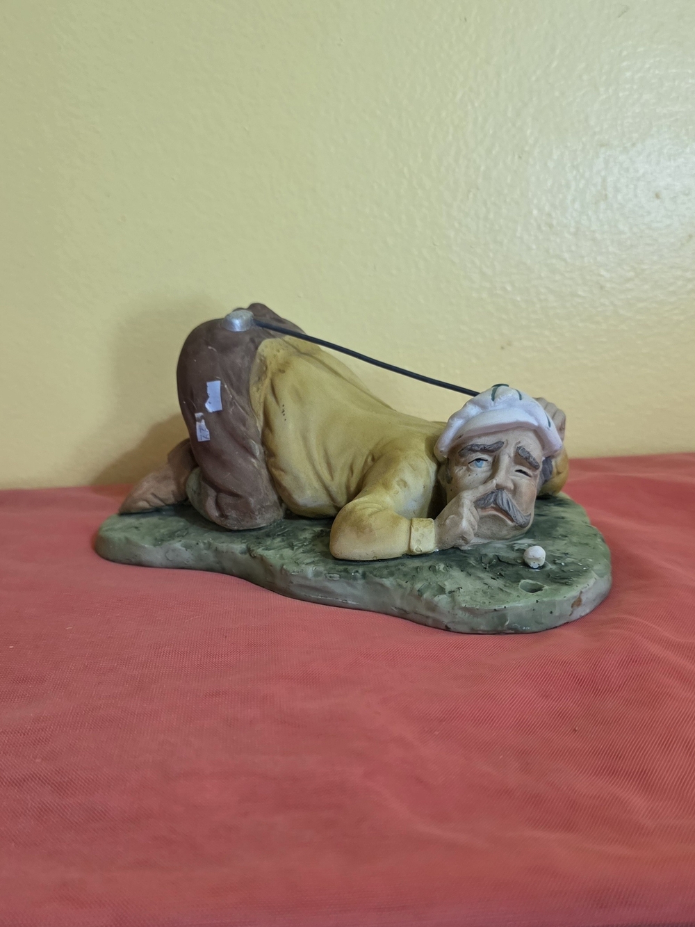 Vintage Arnart Hand-Painted Ceramic Golfer Figurine